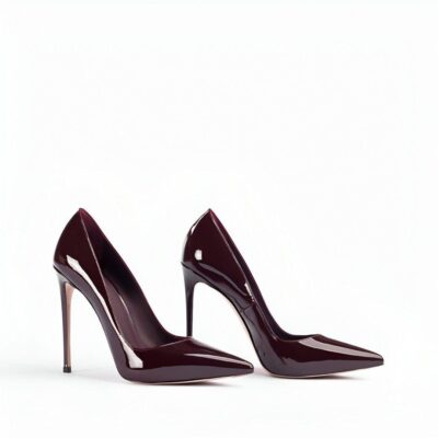 Red - Stiletto Court Pump Heel