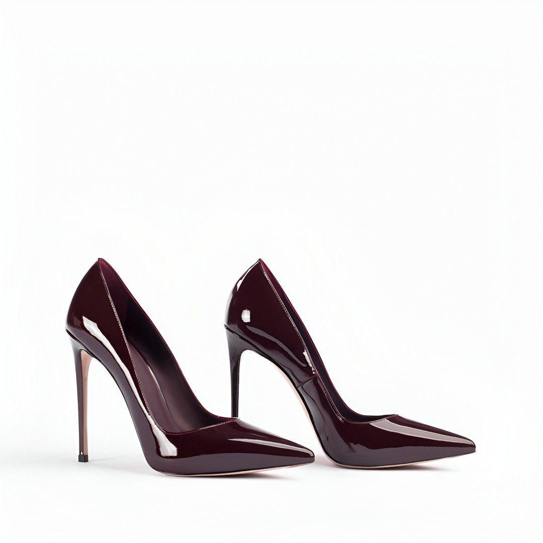 Red - Stiletto Court Pump Heel