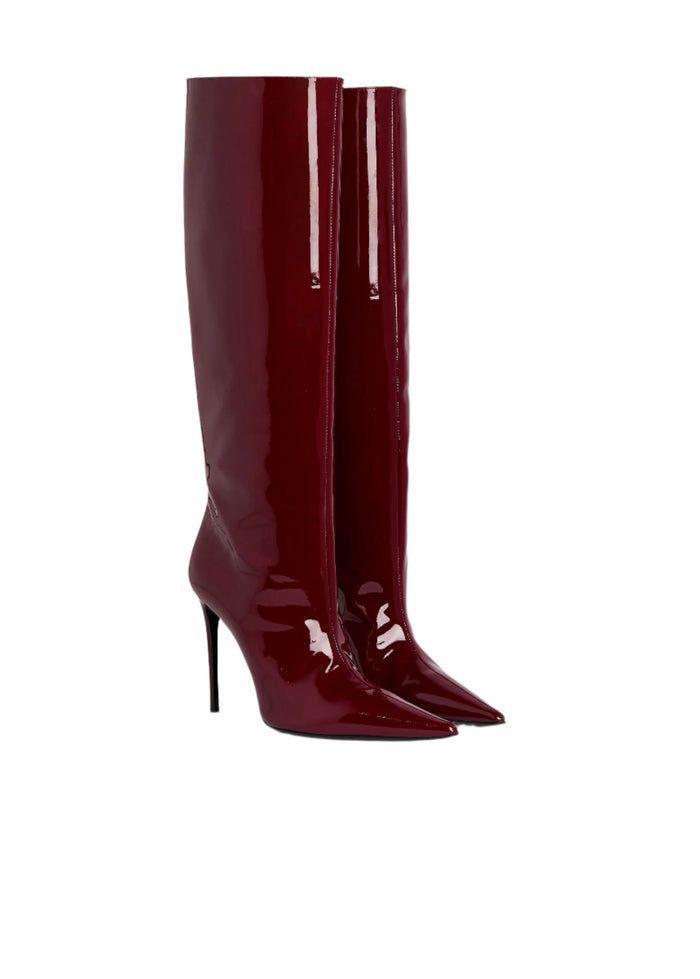 Women's Red Leather Boots