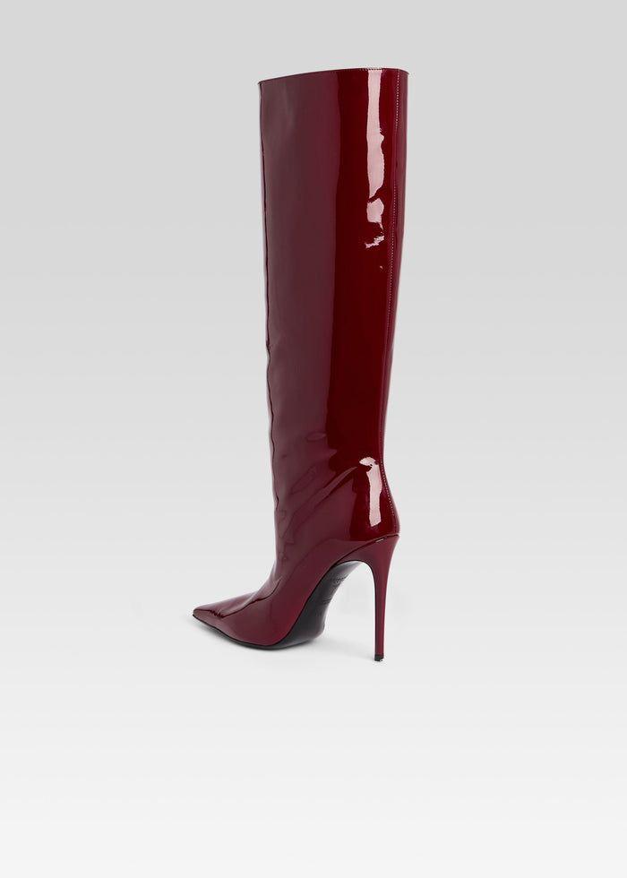 Women's Red Leather Boots - Image 2