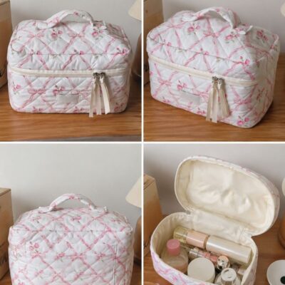 Bow & Rose Makeup/Skincare Bag