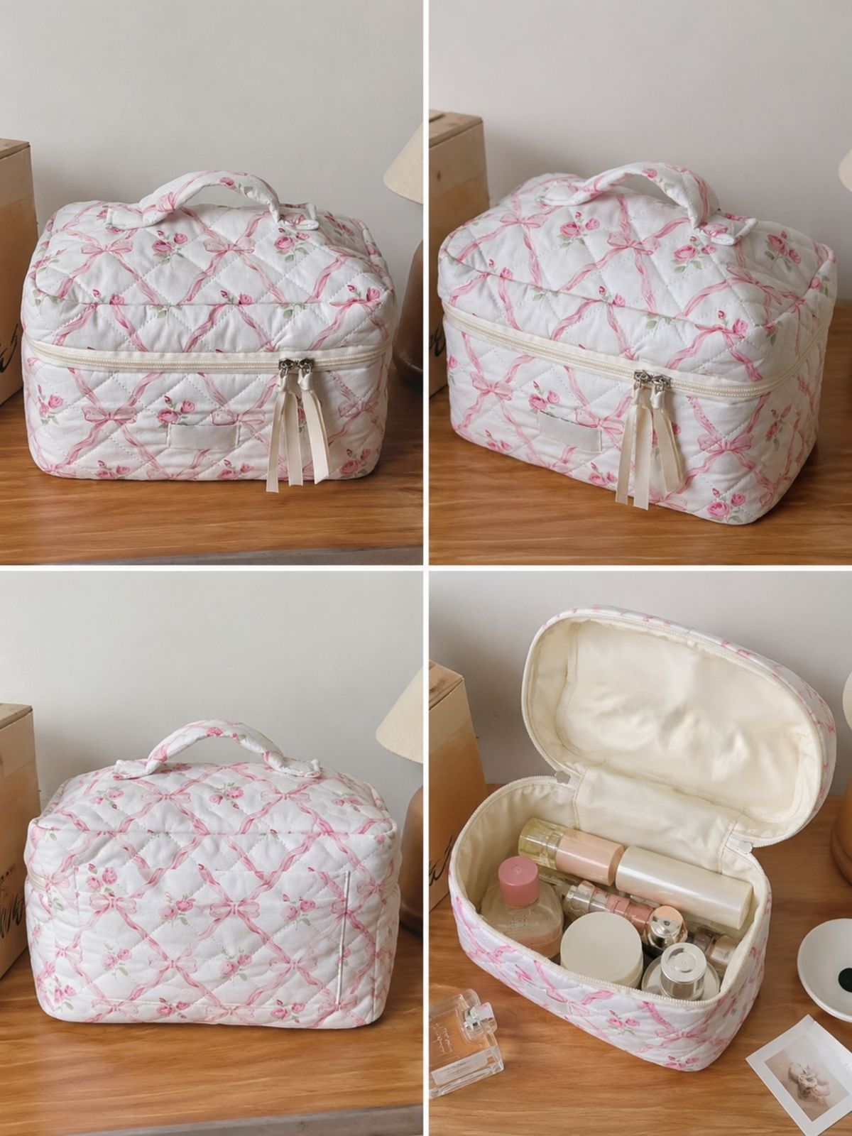 Bow & Rose Makeup/Skincare Bag
